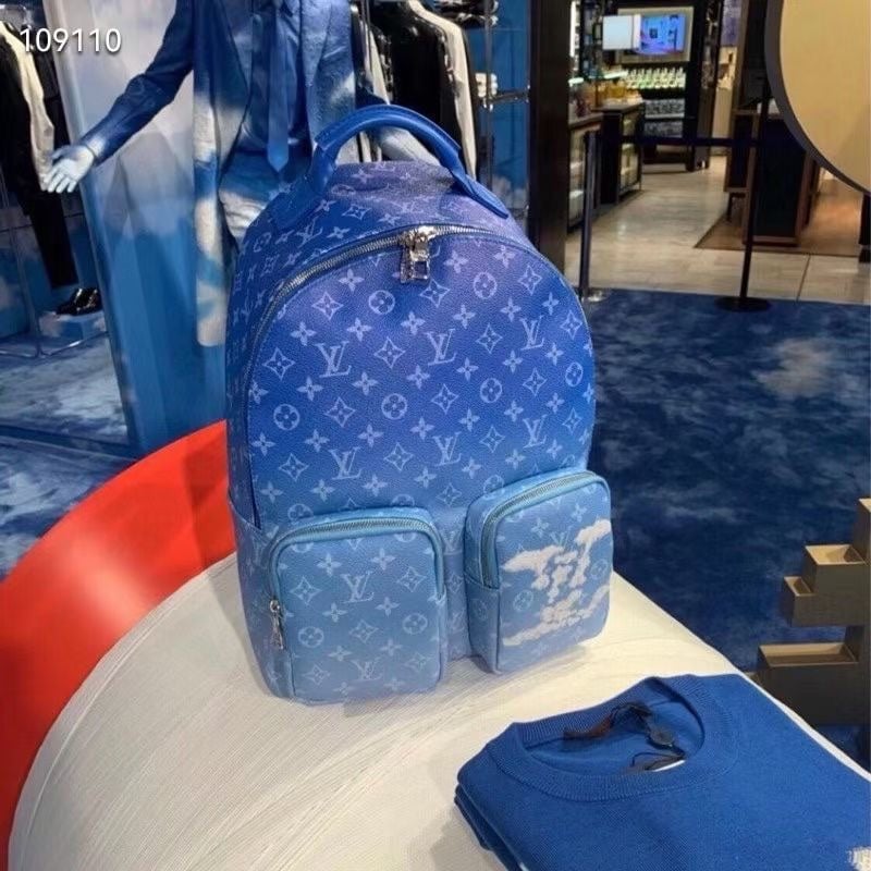 Louis Vuitton Multipocket Backpack Blue 40Cm view 5