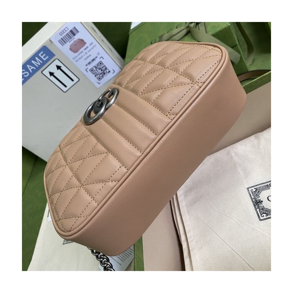 Gucci GG Marmont Small Shoulder Bag Rose Beige view 5