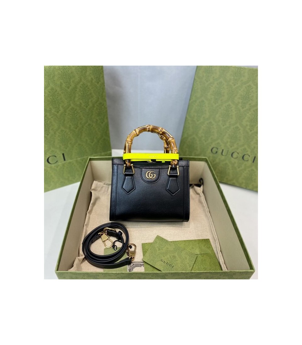 Gucci Diana Mini Tote Bag Black view 8