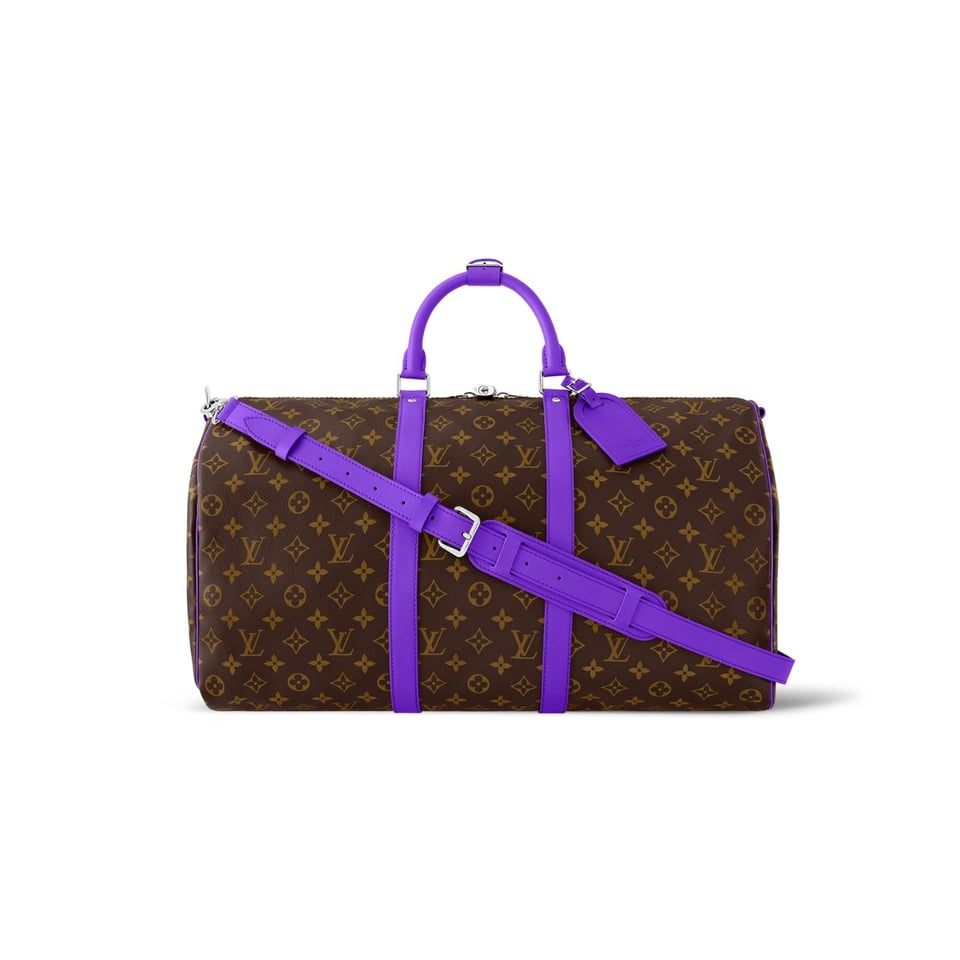 Louis Vuitton Keepall Bandouli Re Violet Fonce 40Cm M46775 view 2