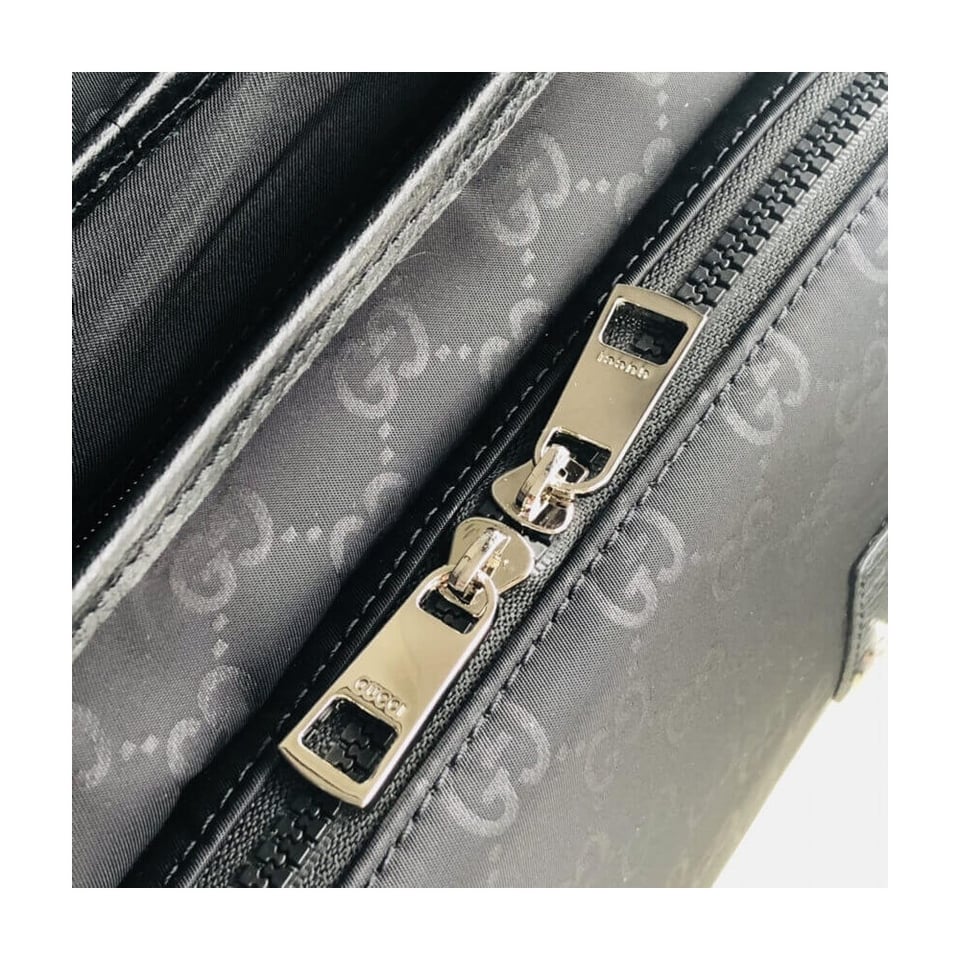 Gucci GG Guccissima Black Nylon Small Messenger Bag 510335 view 13