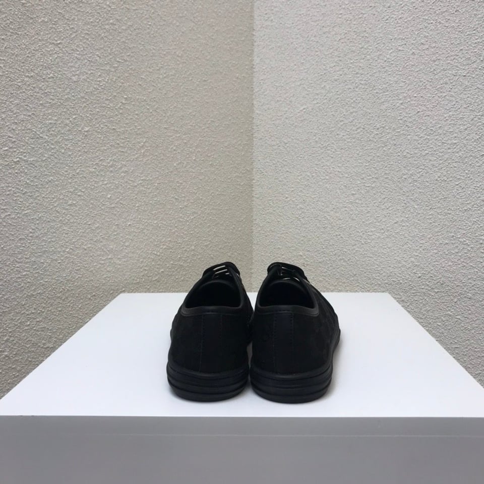 Gucci Women’S Leather Top Sneaker Black view 10