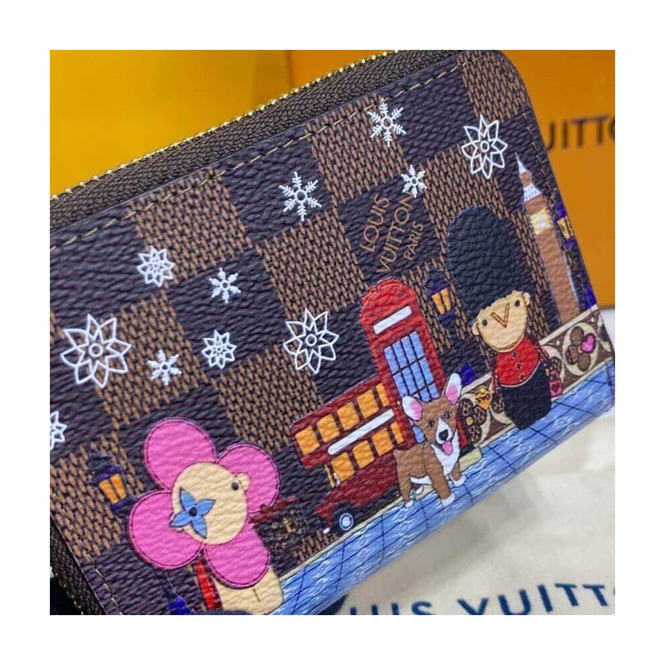 Louis Vuitton Damier Ebene Zippy Coin Purse view 6