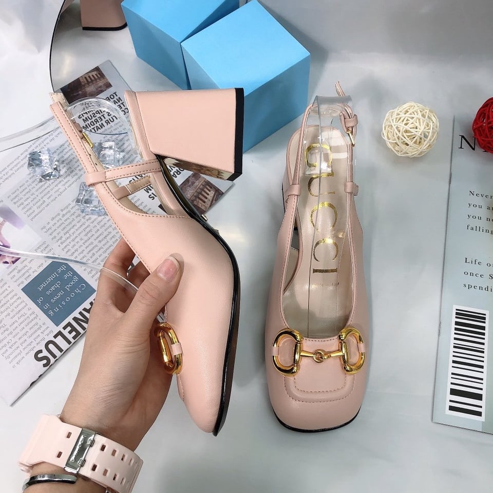 Gucci Women?S Mid Heel Slingback With Horsebit Light Pink ?643892 C9D00 6705 view 7