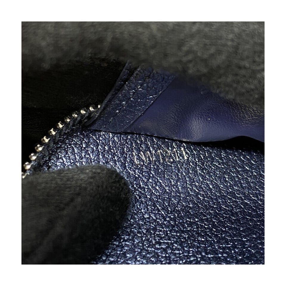 Louis Vuitton Monogram Empreinte Leather Zippy Wallet Navy Nacre view 10
