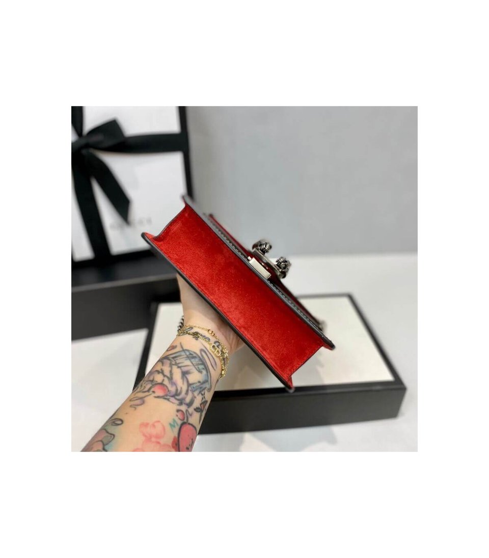 Gucci Dionysus GG Supreme Mini Bag Red 20cm view 13