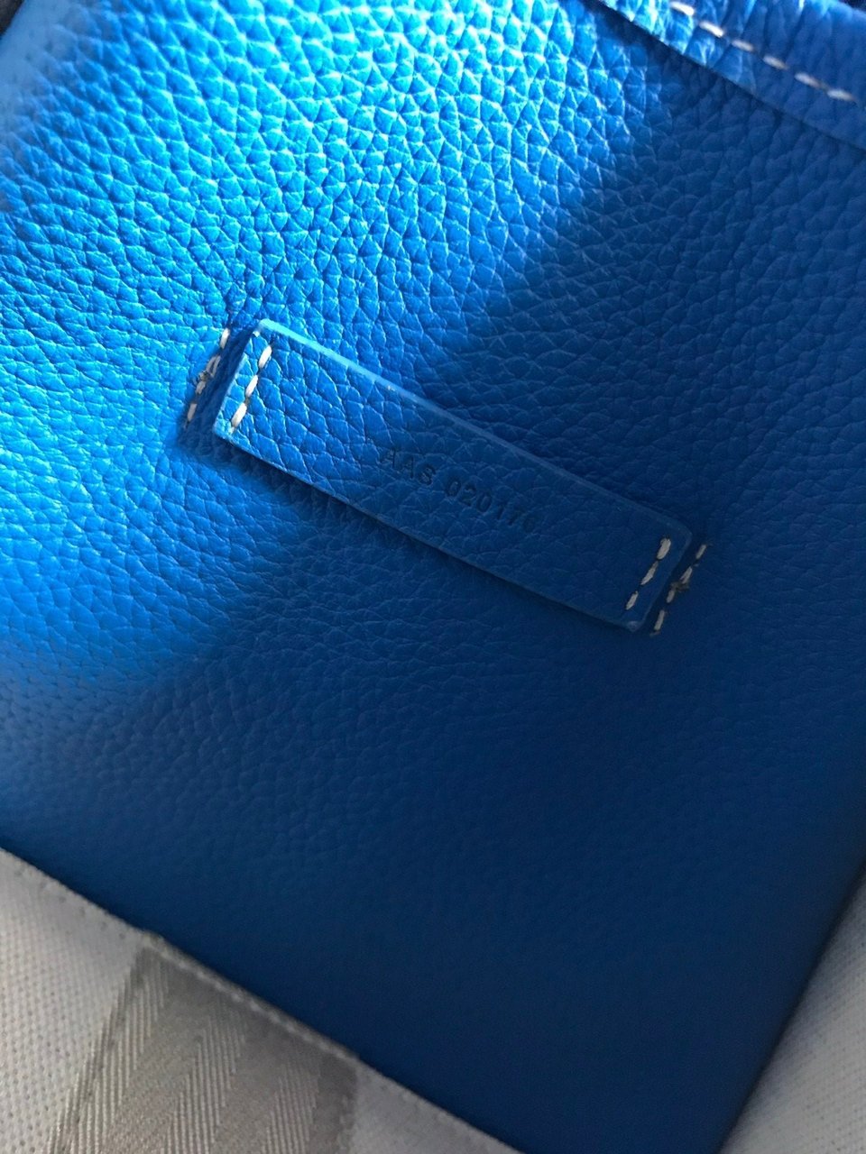 Goyard Hardy Pm Bag 40 Cm Sky Blue Goyardine Canvas And Taurillon Leather Trim view 7