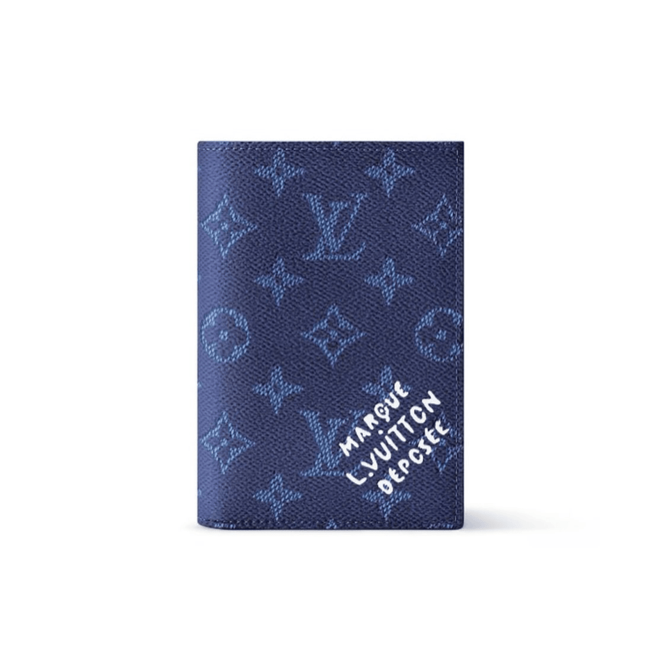 Louis Vuitton Passport Cover Ocean Blue 10cm view 2
