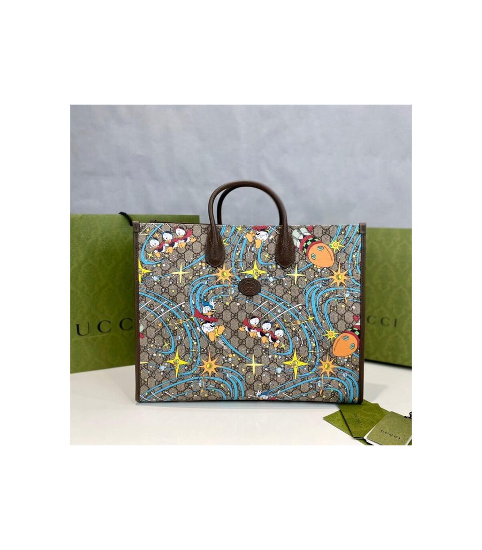 Disney x Gucci Donald Duck Tote Bag view 6