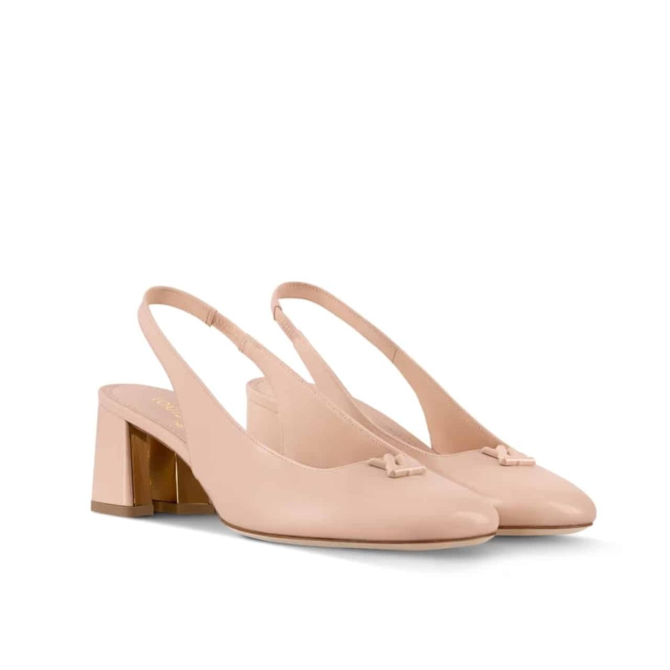 Louis Vuitton Swing Slingback Pump Nude 1Agufb view 2
