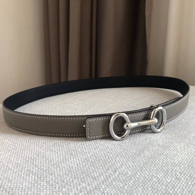 Hermes Gamma Belt Buckle &amp; Reversible Leather Strap 24mm H07536 view 3