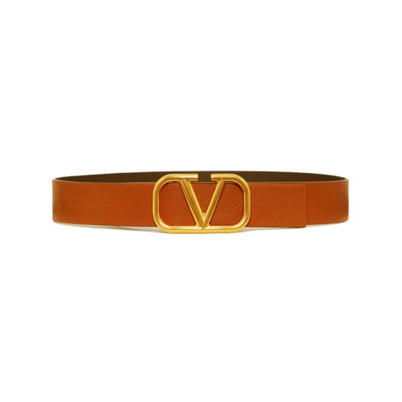 Valentino Garavani VLOGO Belt In Vachetta Leather 0010