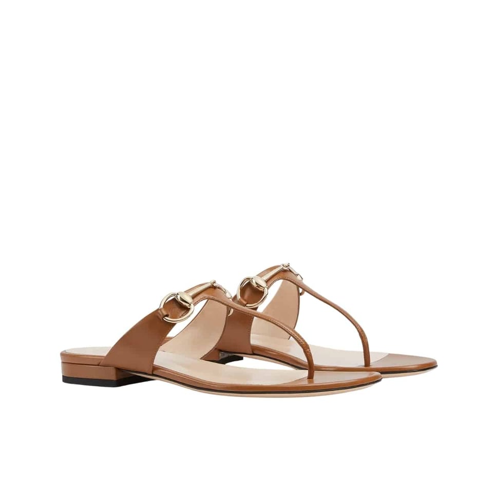 Gucci Women’S Thong Sandal With Horsebit Light Brown ?816590 C9D00 2712 view 2