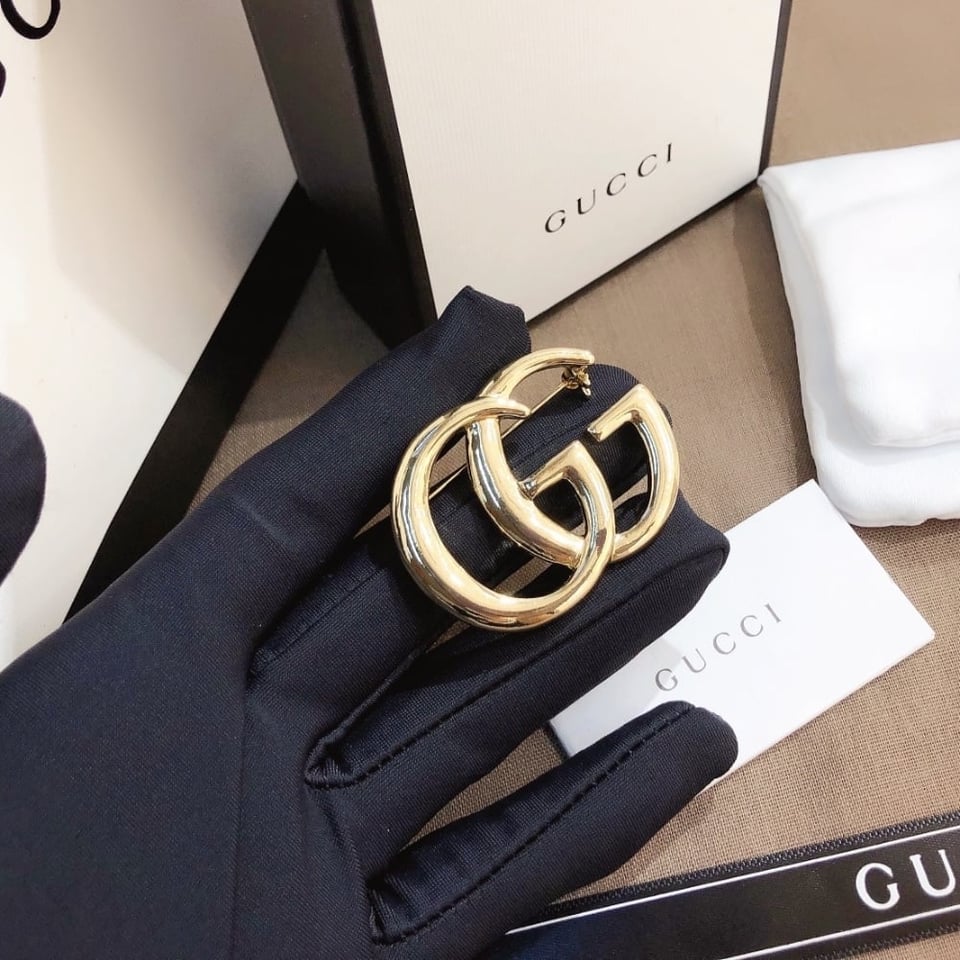 Gucci Gg Brooch Gold view 5
