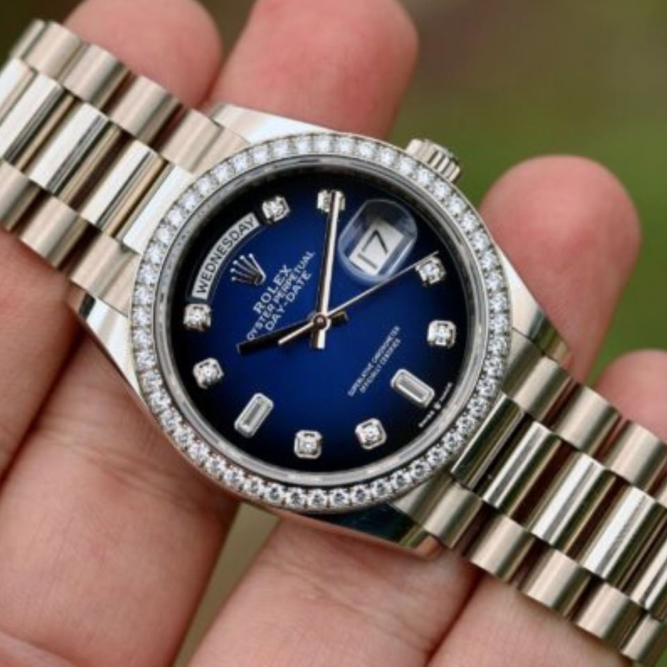 [Superclone] Rolex Day-Date 40mm Blue Ombré Dial President 228396TBR view 4