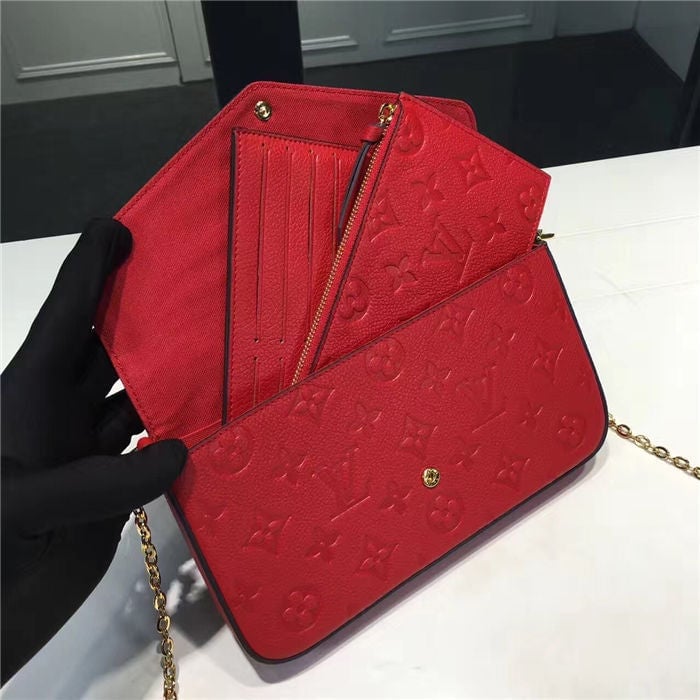 Louis Vuitton F Licie Pochette Scarlet Red 21cm/8.3in view 4