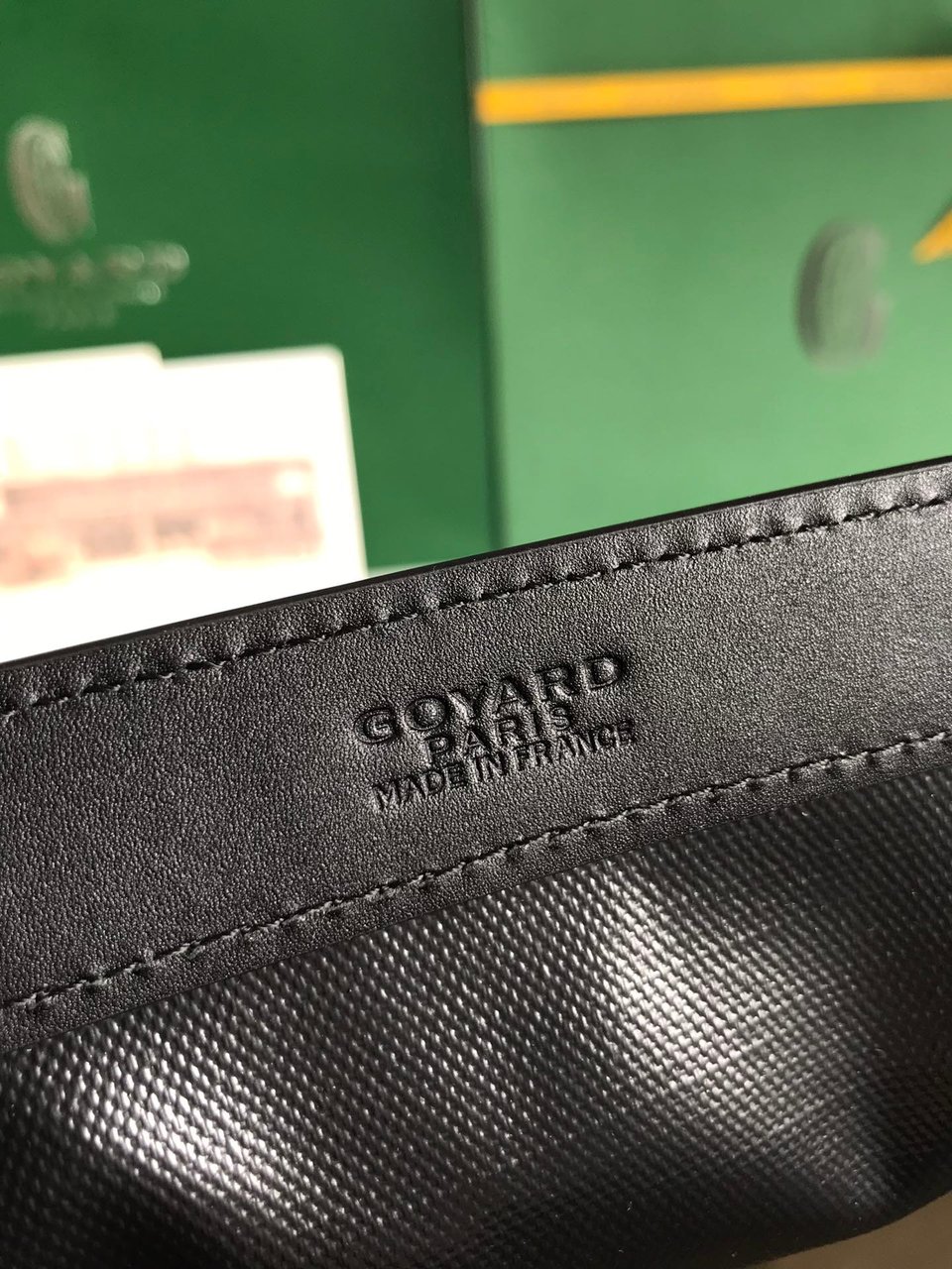 Goyard Bellechasse Biaude Pm Bag 36 Cm Black Goyardine Canvas And Calfskin Trim view 6
