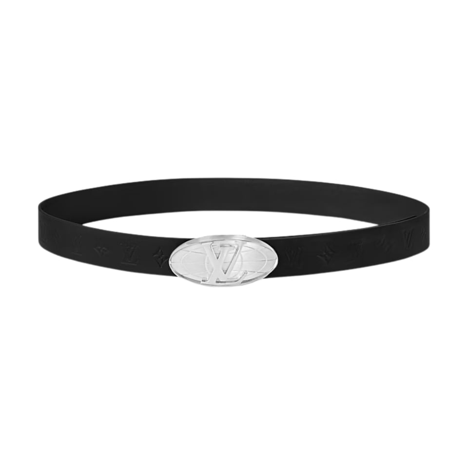 Louis Vuitton LV Black Fiction 30mm Reversible Men Belt M8959S view 4