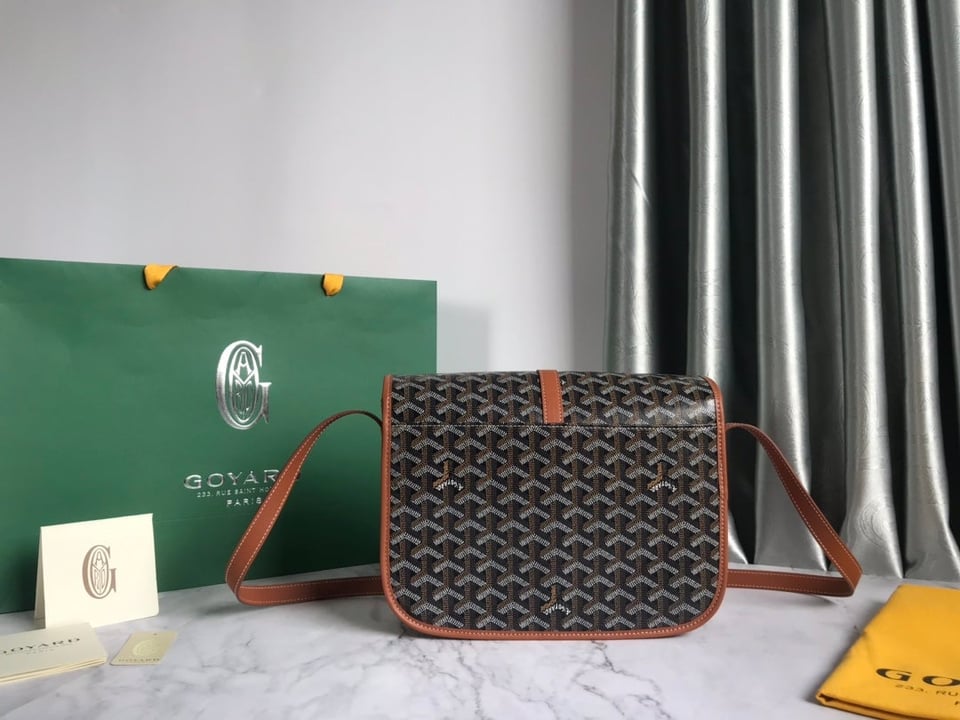 Goyard Belvedere Mm Bag 28Cm Black And Tan Canvas view 4