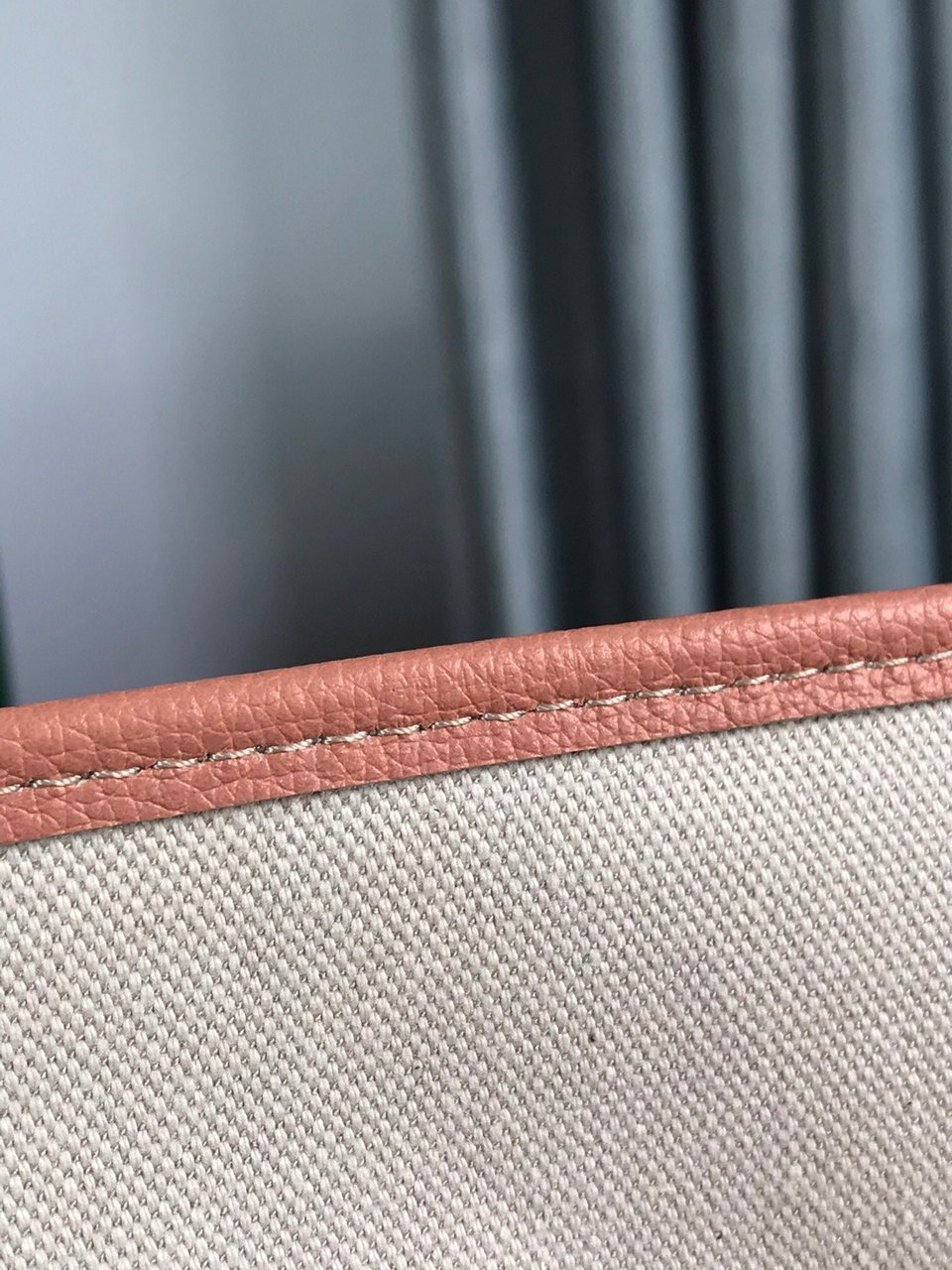 Goyard Saint Louis Gm Bag 40Cm Pink Canvas Chevroches Calfskin view 7