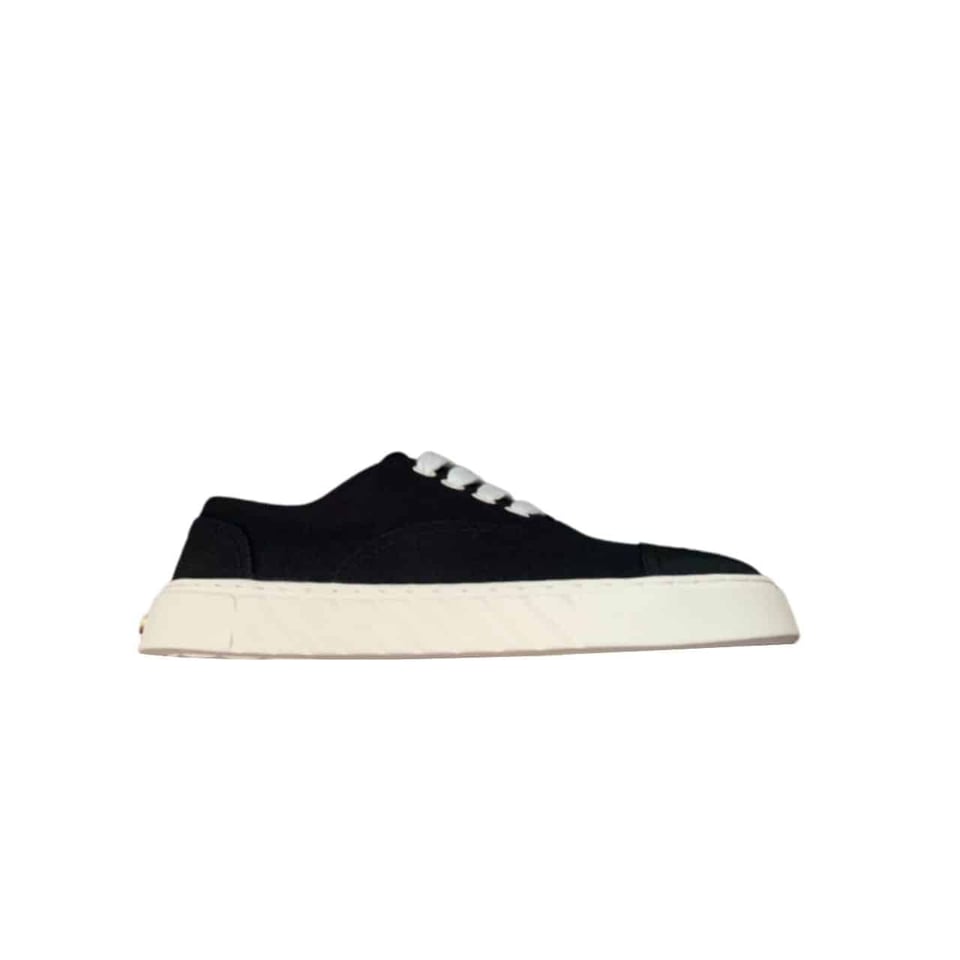 Chanel Cc Sneakers Canvas Mix In Black view 2