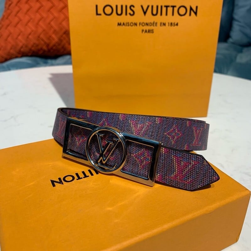 Louis Vuitton Dauphine 25mm Reversible Belt MP139U view 6