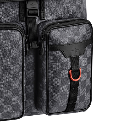 Louis Vuitton Utility Backpack Black And Grey 40Cm view 3