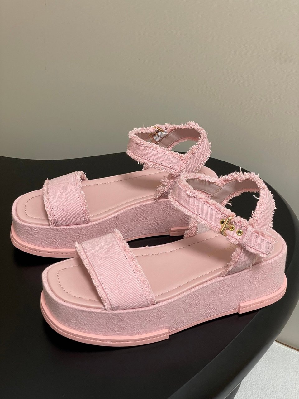 Louis Vuitton By The Pool Maya Flatform Sandal Pink view 5