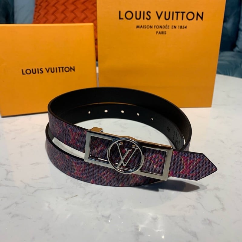 Louis Vuitton Dauphine 25mm Reversible Belt MP139U view 3