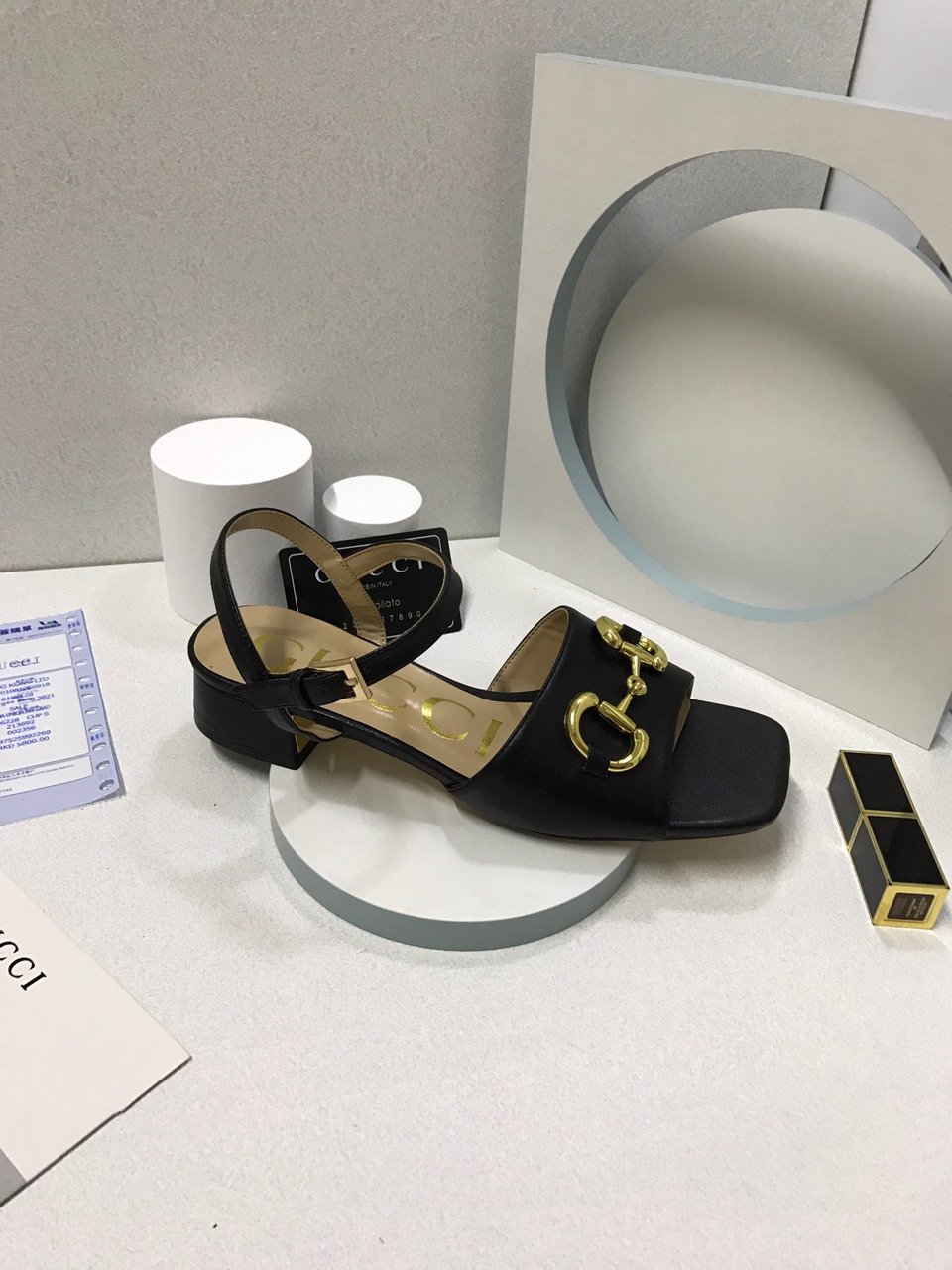 Gucci Women?S Sandal With Horsebit Black 655413 Bko00 1000 view 8