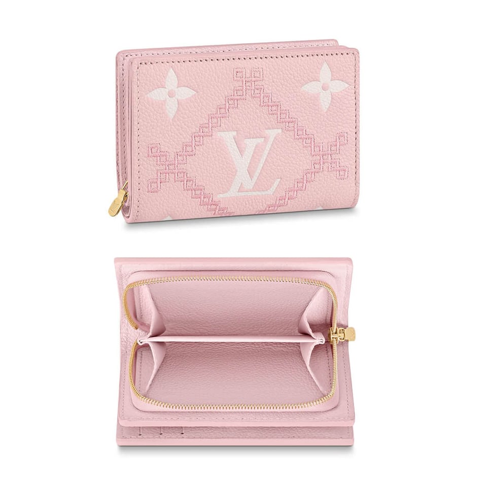 Louis Vuitton Monogram Empreinte Clea Wallet Pink view 2