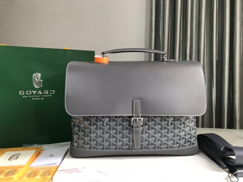 Goyard Citadin Bag 38Cm Grey Canvas view 2