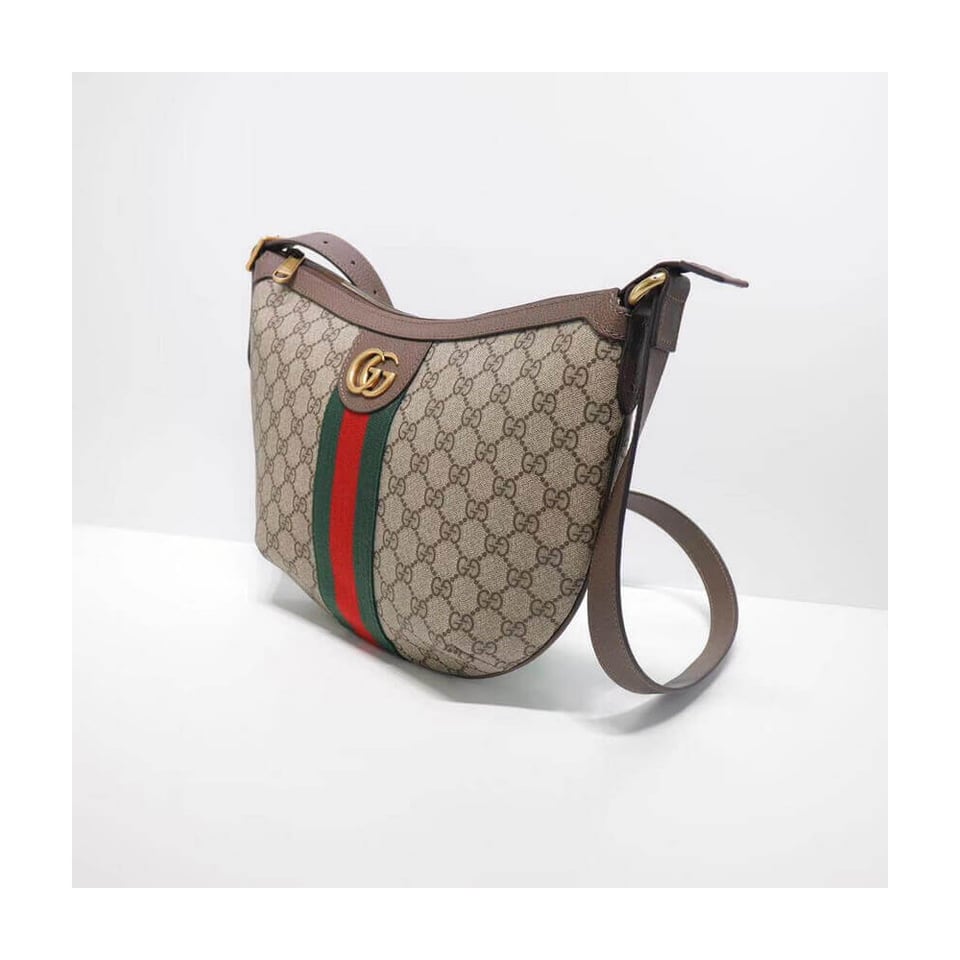 Gucci Ophidia GG Small Shoulder Bag Brown view 4