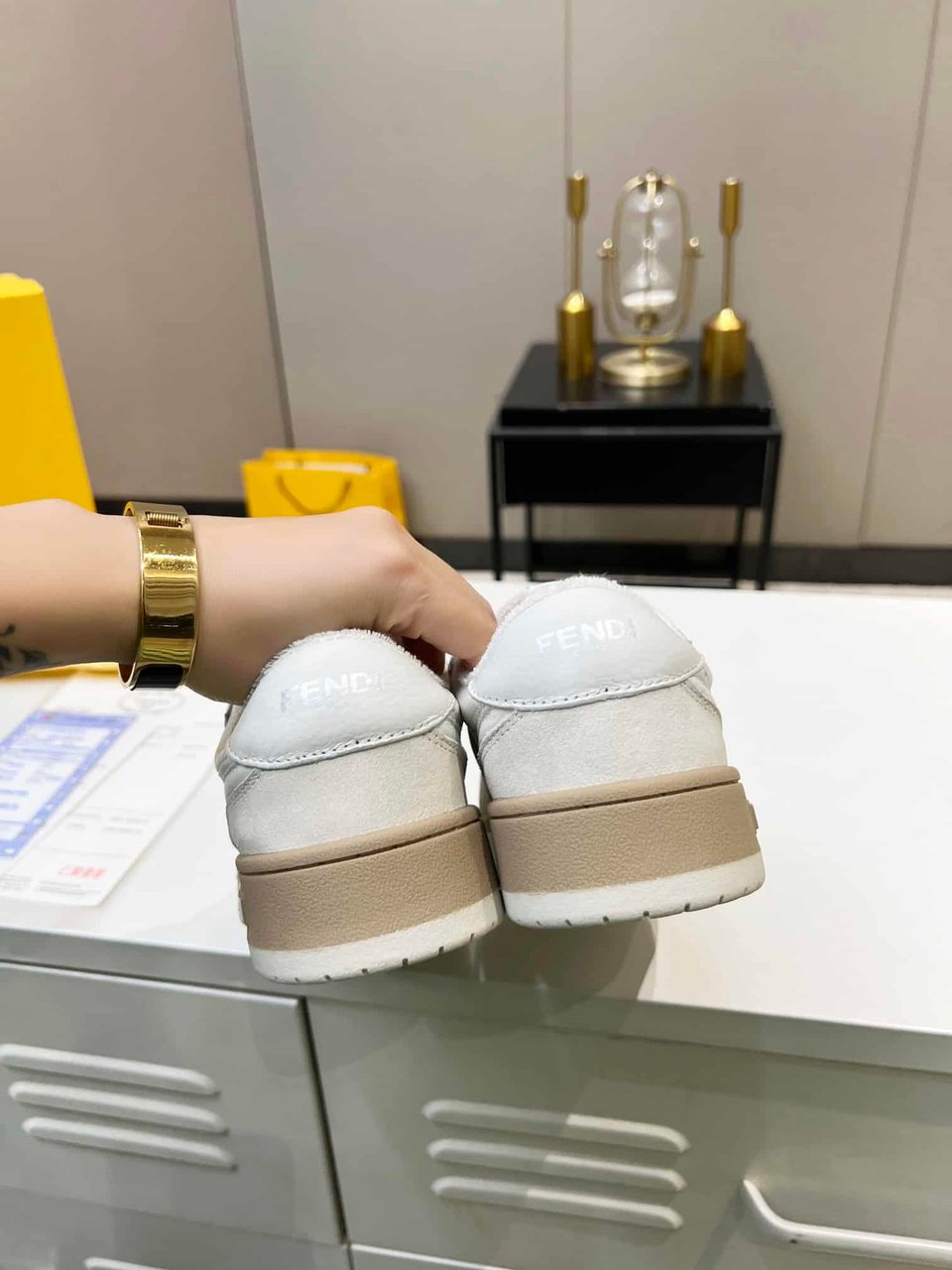Fendi Match Suede Low Tops White 8E8252Ahh2F1Fhs view 5