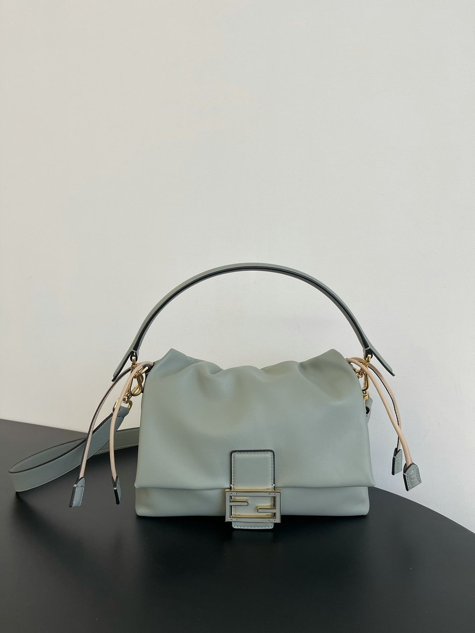 Fendi Mamma Baguette Medium Matcha Green Nappa Leather Bag 26.5cm view 7