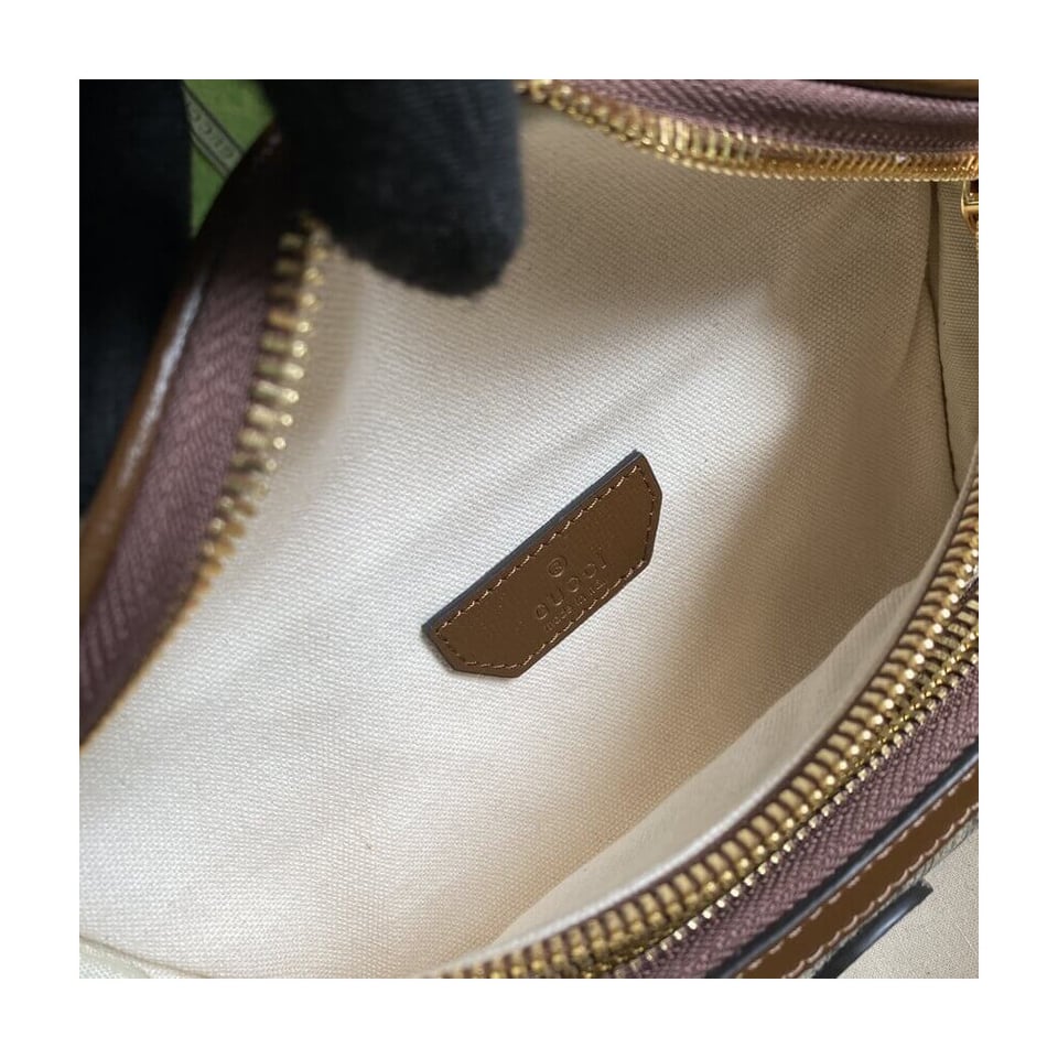 Gucci Belt Bag with Interlocking G in Brown GG Supreme view 12
