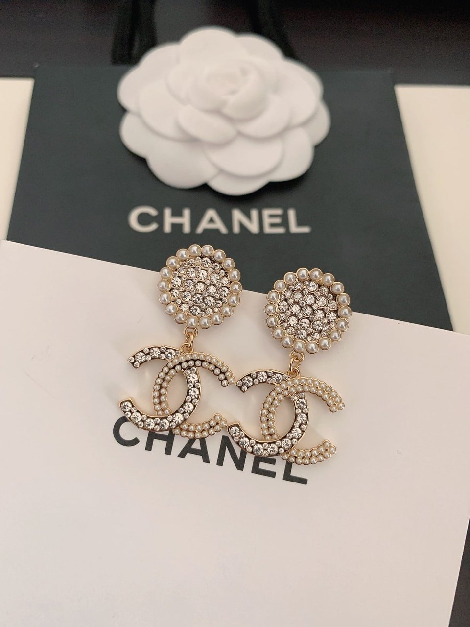 Chanel Cc Earrings view 5