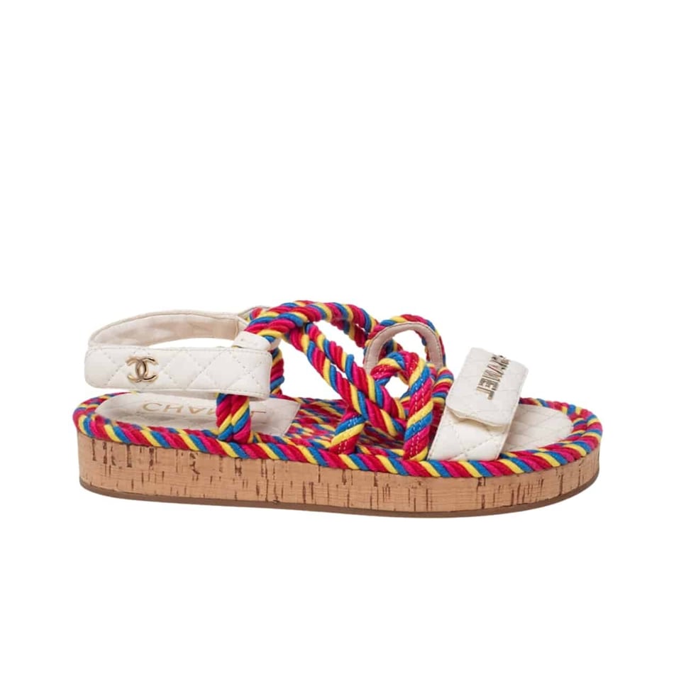 Chanel Rope Sandals Strap Multicolor view 2