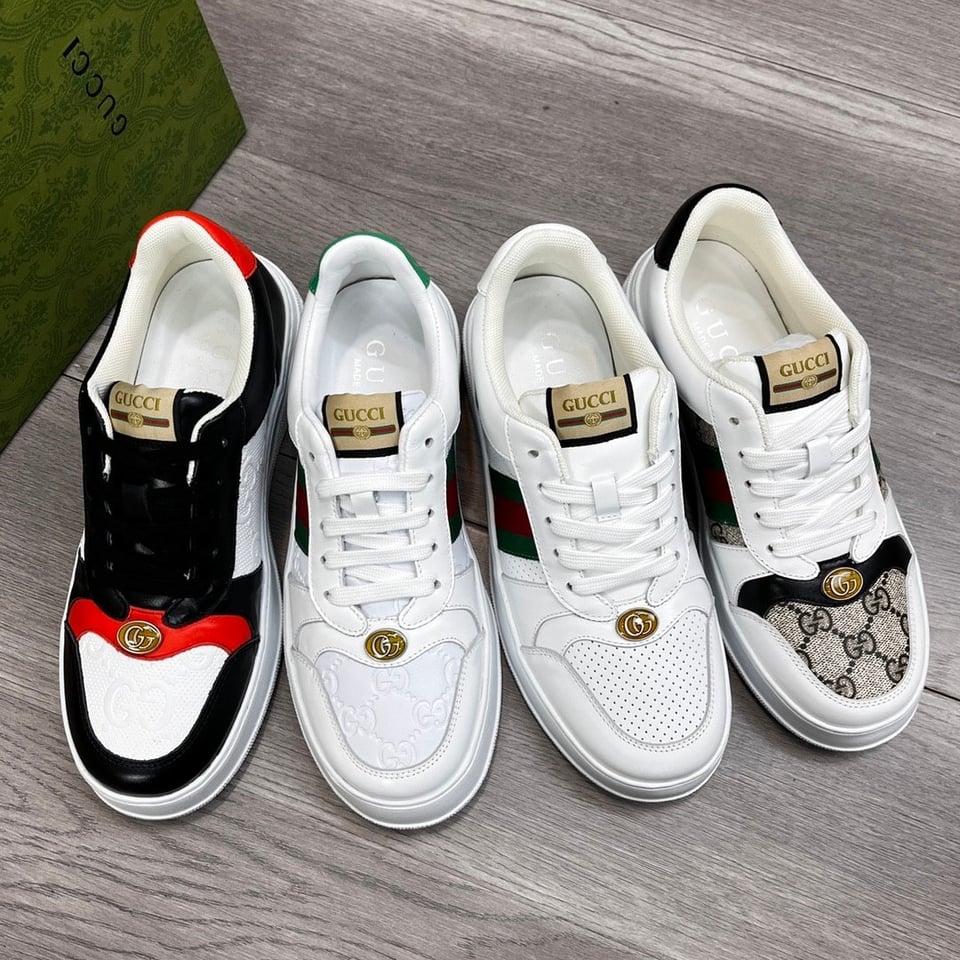 Gucci Screener Sneaker Black Orange view 11