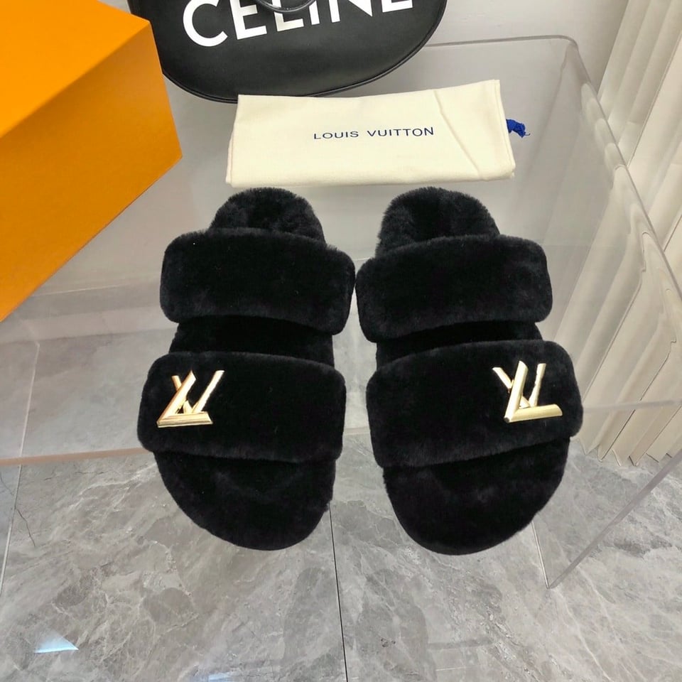 Louis Vuitton Lv Sunset Comfort Flat Mule Black view 10