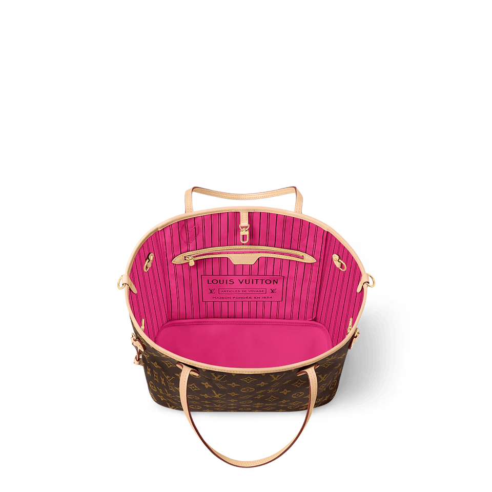 Louis Vuitton LV Neverfull Bandoulière Inside Out Mm Rose 31Cm M12257 view 7