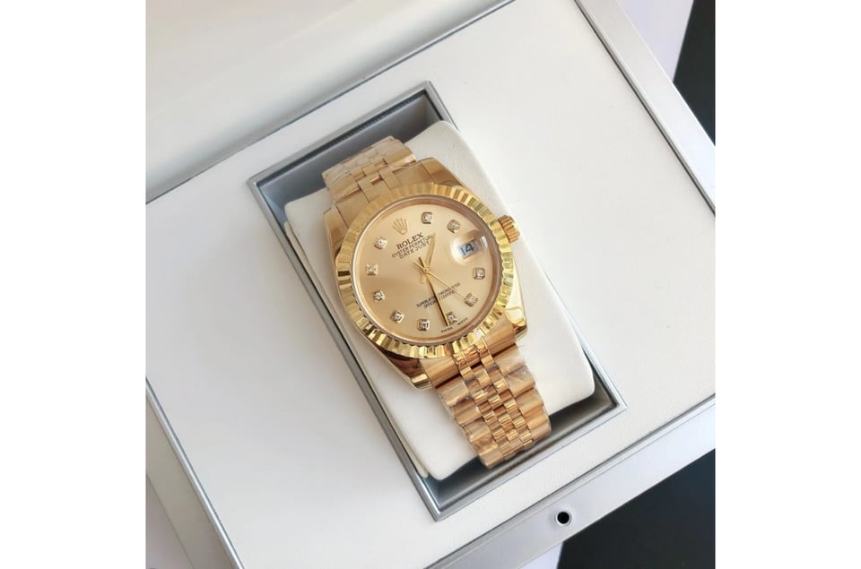 Rolex Datejust 36/28mm RG/RG Jub Gold/Dial view 4