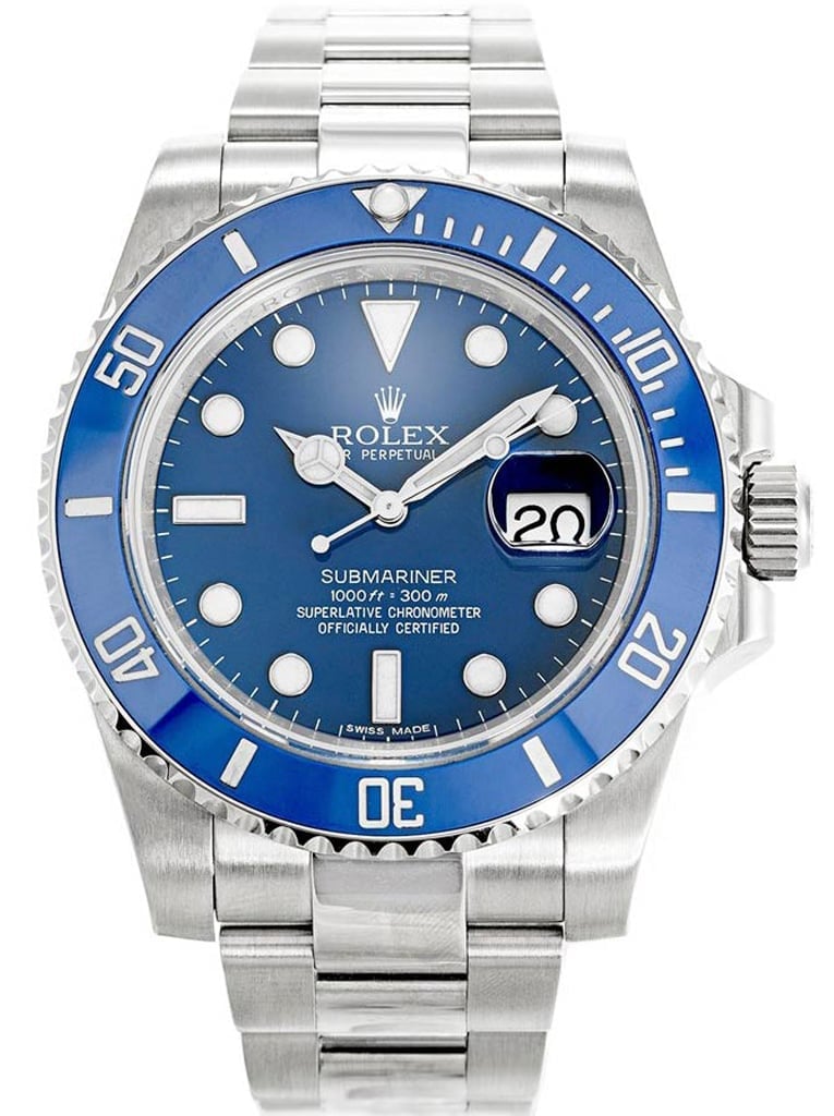 Rolex Submariner 40mm Blue Dial 116619LB “Smurf” view 2