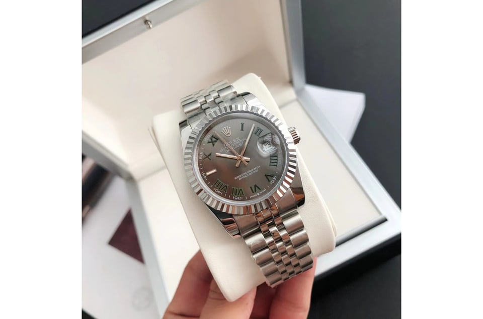 Rolex Datejust 36/28mm SS/SS Jub Grey/Rmn view 3