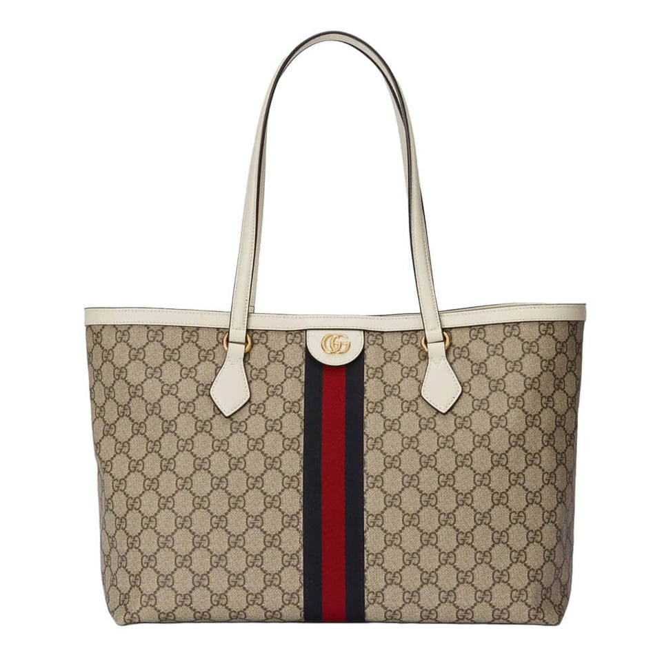 Gucci Ophidia GG Medium Tote White view 2