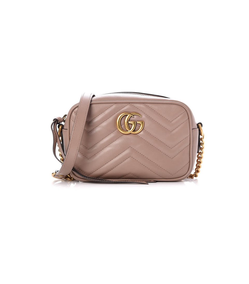 Gucci GG Marmont Matelasse Mini Bag Nude Pink