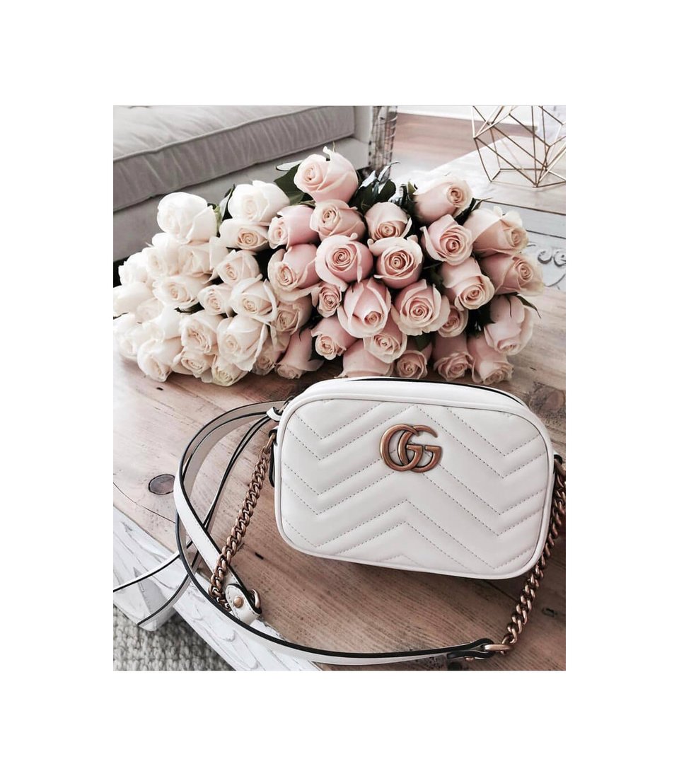 Gucci GG Marmont Matelasse Mini Bag White view 4