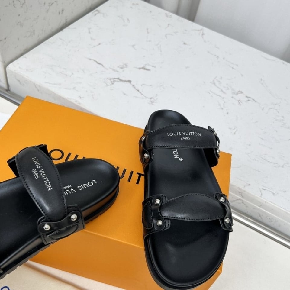 Louis Vuitton Bom Dia Comfort Mule Black view 6