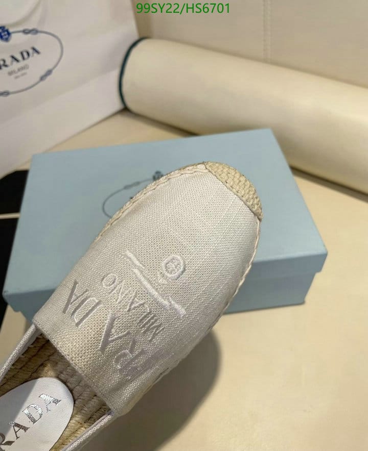 Prada Linen Espadrilles White view 8