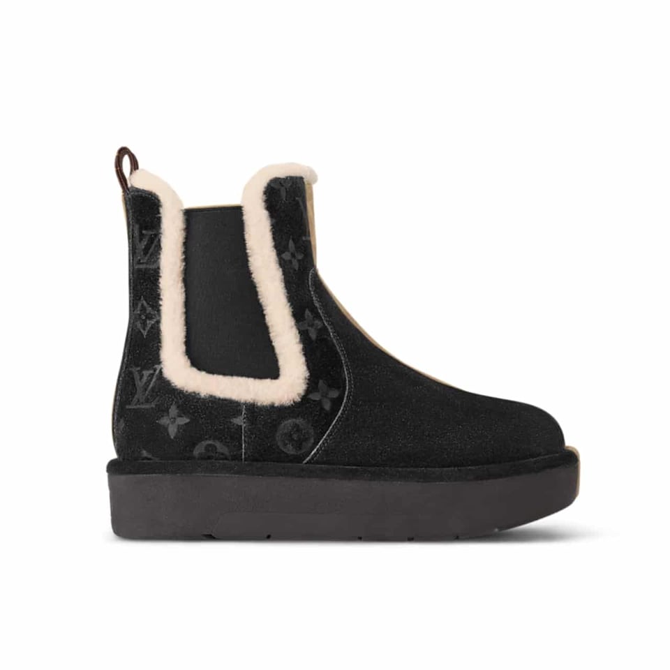 Louis Vuitton Aspen Chelsea Ankle Boot Black 1Adc6V